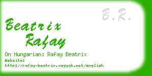 beatrix rafay business card